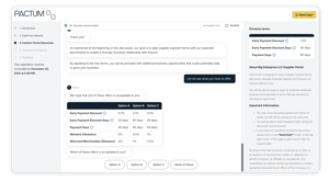 Discount Negotiation Agent View
